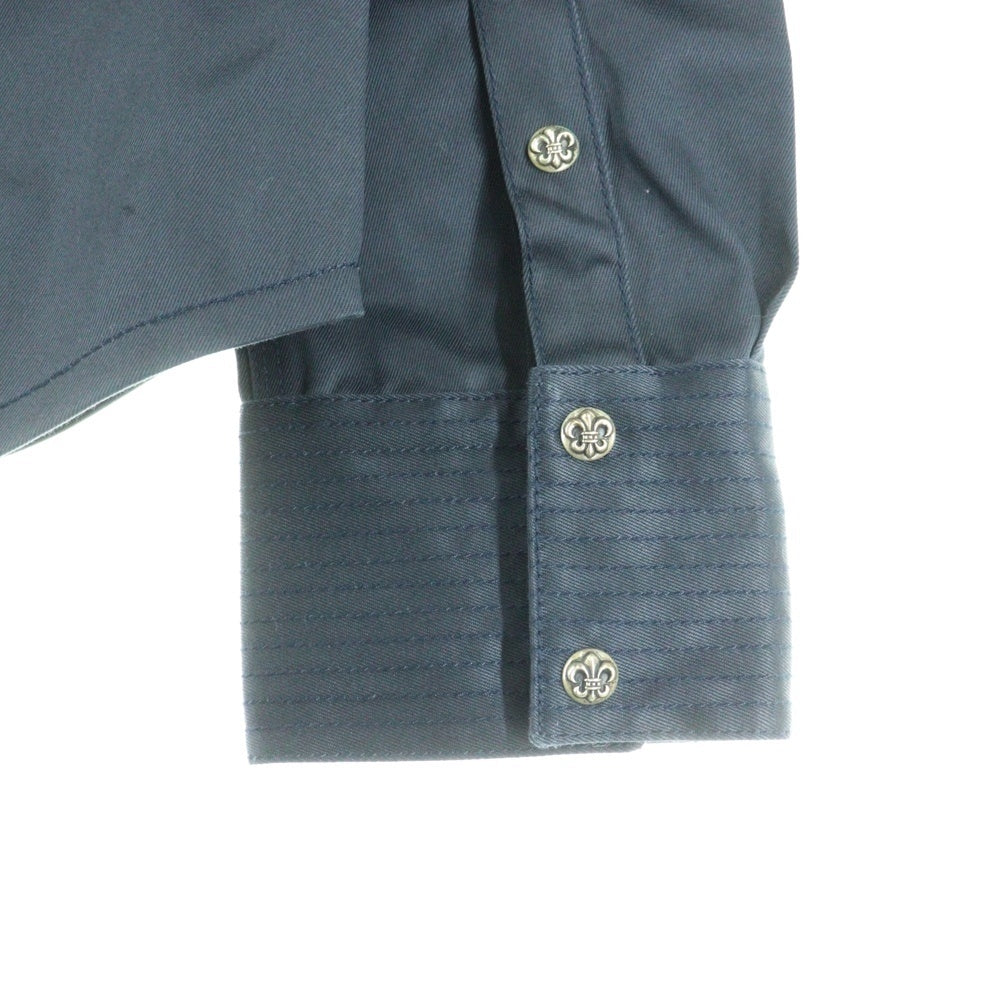 CHROME HEARTS(クロムハーツ) BSフレアボタン ミリタリー シャツジャケット ネイビー