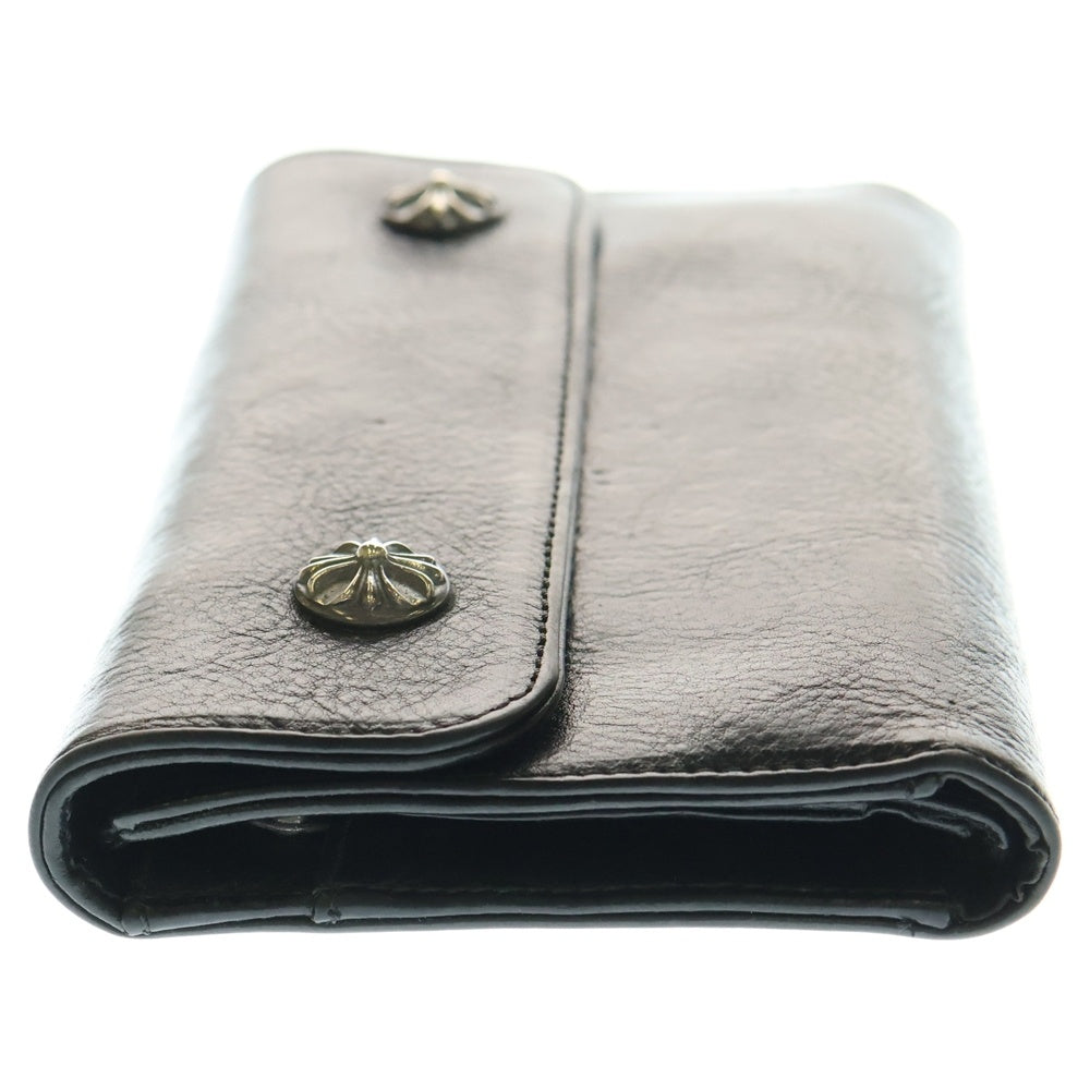 CHROME HEARTS(クロムハーツ) WAVE ウェーブ レザーウォレット 財布 ブラック BCA374