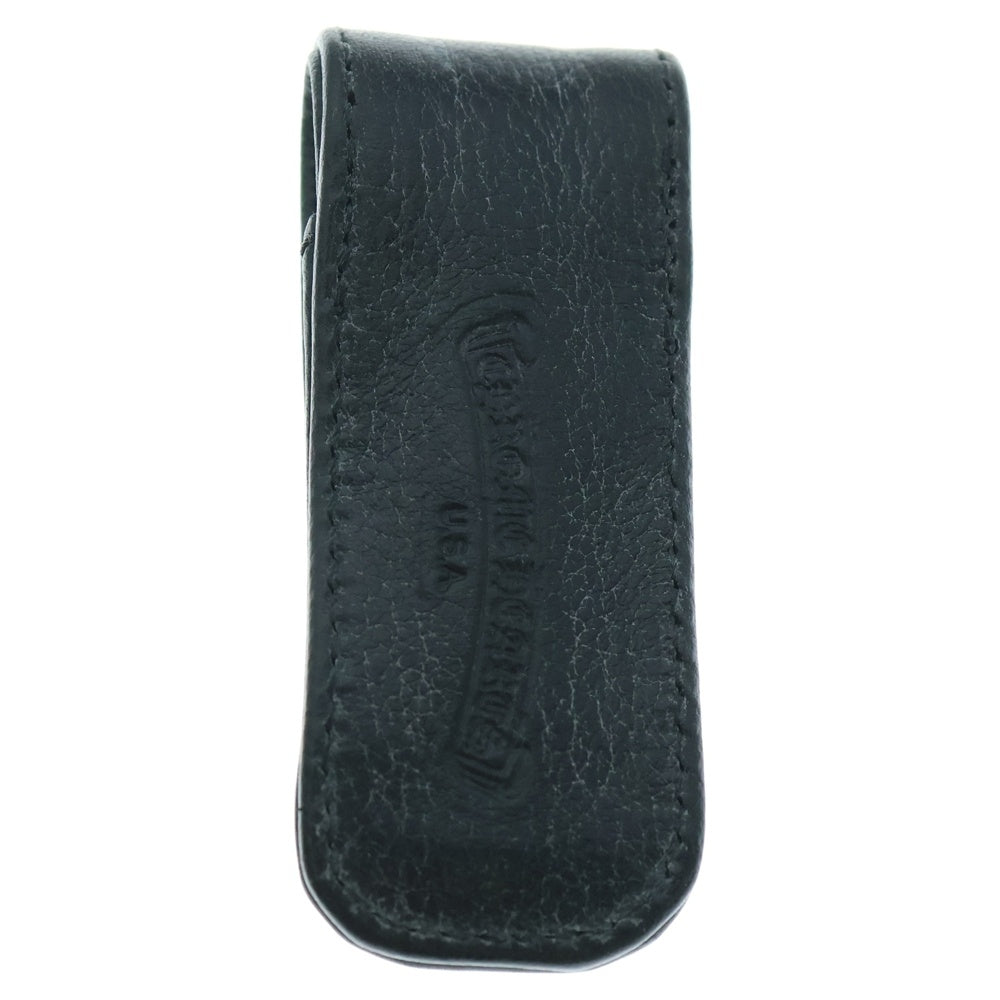 CHROME HEARTS(クロムハーツ) RS BALL TOOTHPICK クロスボール レザー トゥースピック つま楊枝入れ ブラック