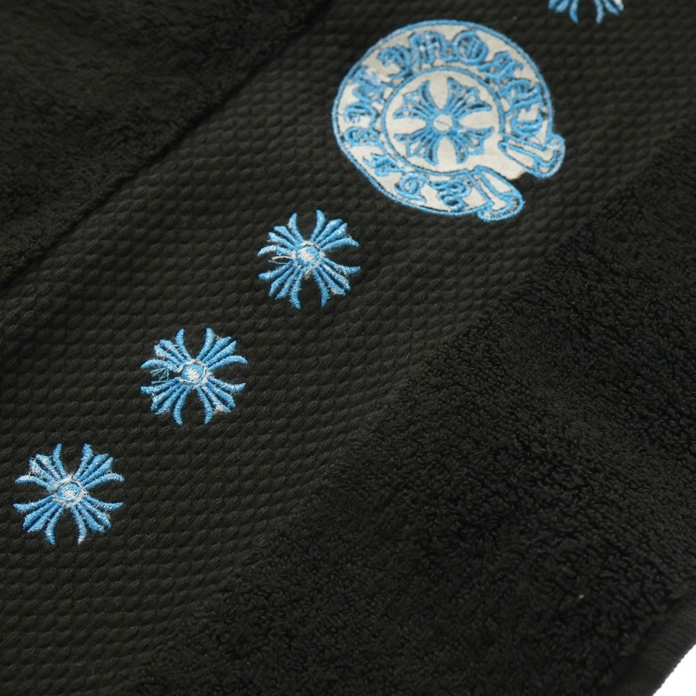 CHROME HEARTS(クロムハーツ) ホースシュー刺繍 コットン バスタオル ブラック