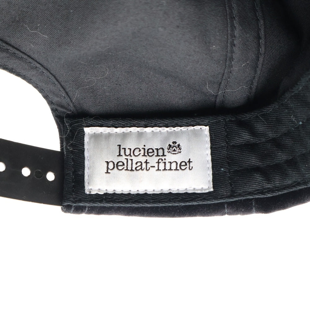 lucien pellat-finet(ルシアンペラフィネ) ベロア スカル ラインストーン ベースボールキャップ ブラック