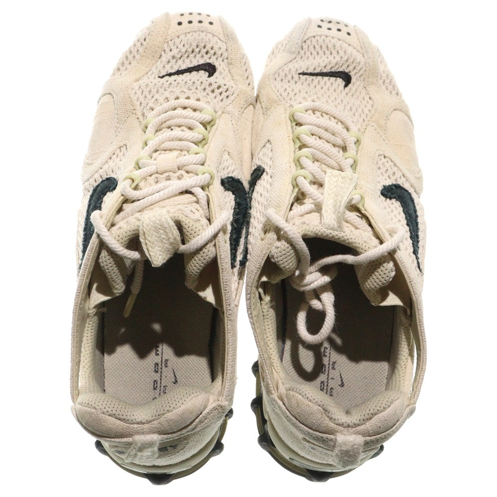 NIKE(ナイキ) ×STUSSY AIR ZOOM SPIRIDON CAGE 2 FOSSIL エアズーム スピリドン ローカットスニーカー アイボリー US9/27cm CQ5486-200