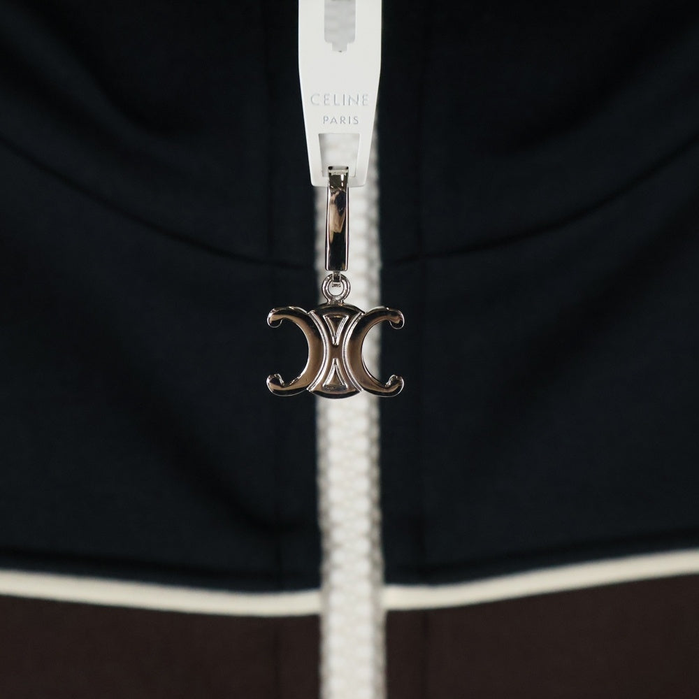 CELINE(セリーヌ) トラックスーツダブルフェイスジャージーブルゾン ブラック/ホワイト 2Y43C121O