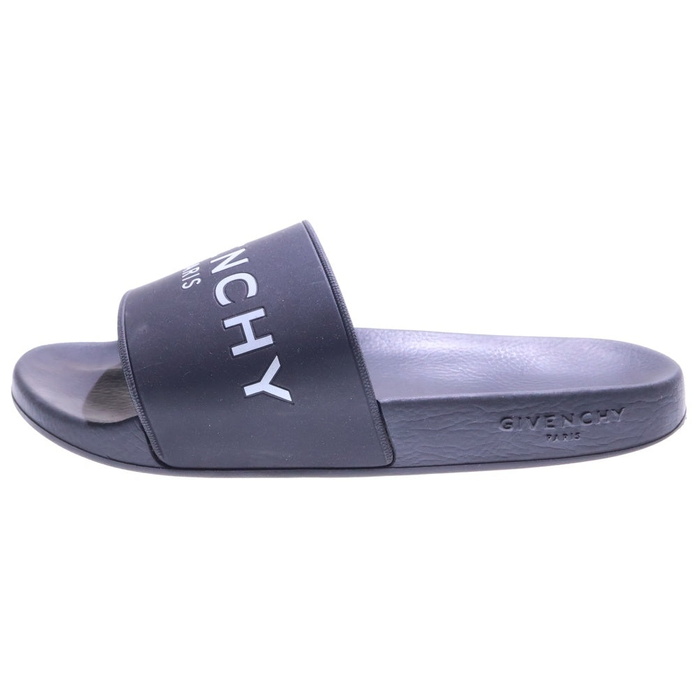 GIVENCHY(ジバンシィ) Logo Rubber Sandal ロゴラバー フラットサンダル ブラック