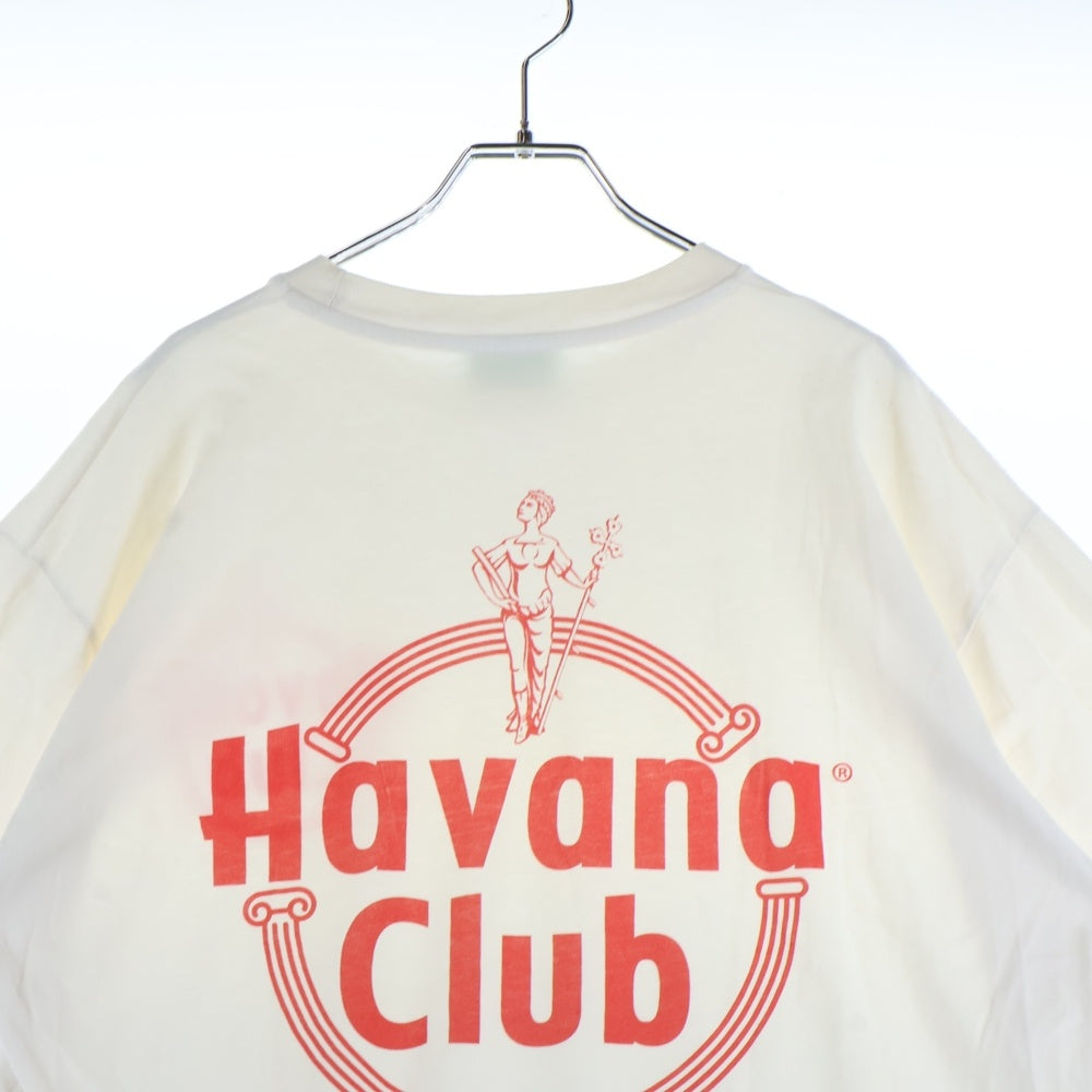 Aries(アリエス) ×Havana Club Logo Tee ハバナクラブ ロゴプリント半袖Tシャツ ホワイト HVAR60002