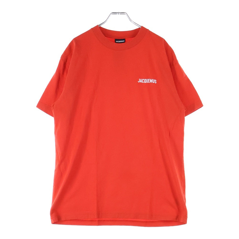 JACQUEMUS(ジャックムス) Logo Tee ロゴプリント 半袖Tシャツ レッド 216JS207-2480-470