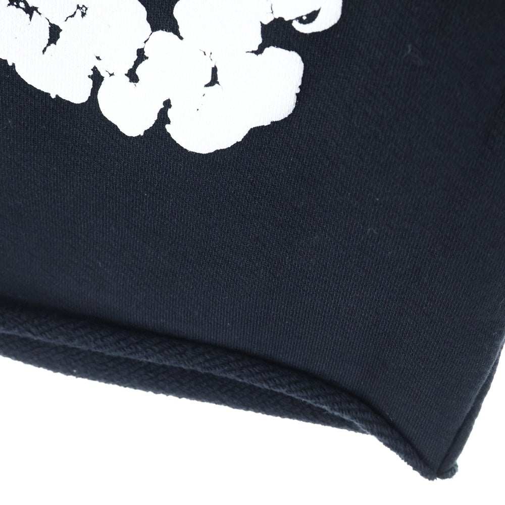 DENIM TEARS(デニムティアーズ) Flower Sweat Short フラワー スウェットショーツ ハーフパンツ ブラック