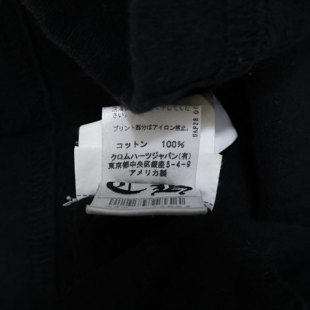 CHROME HEARTS(クロムハーツ) CH T-SHRT スクロールラベル ロゴ バックプリント 半袖Tシャツ ブラック/レッド