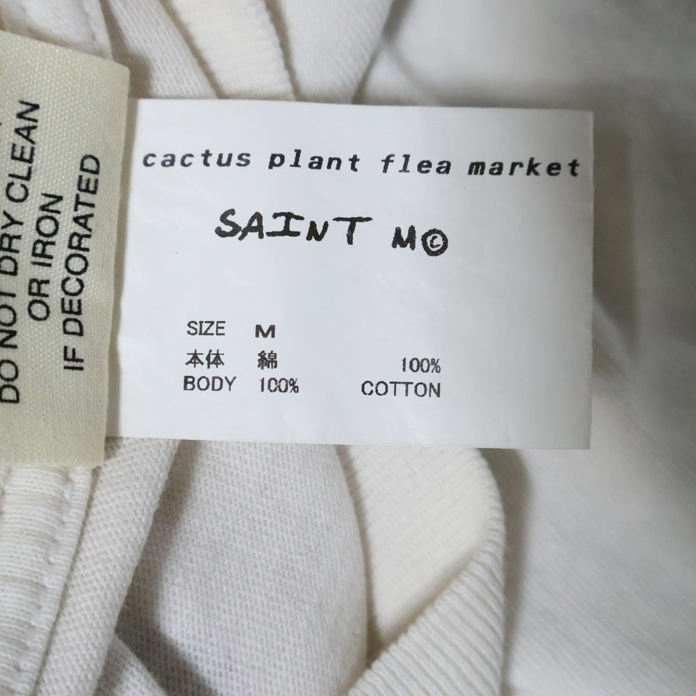 SAINT MICHAEL(セントマイケル) 24AW CP SS TEE SUN プリントTシャツ ホワイト SM-YS1-0000-C02