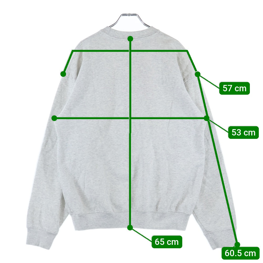 Sporty&rich(スポーティーアンドリッチ) Logo Sweat ロゴ クルーネックスウェットトレーナー グレー