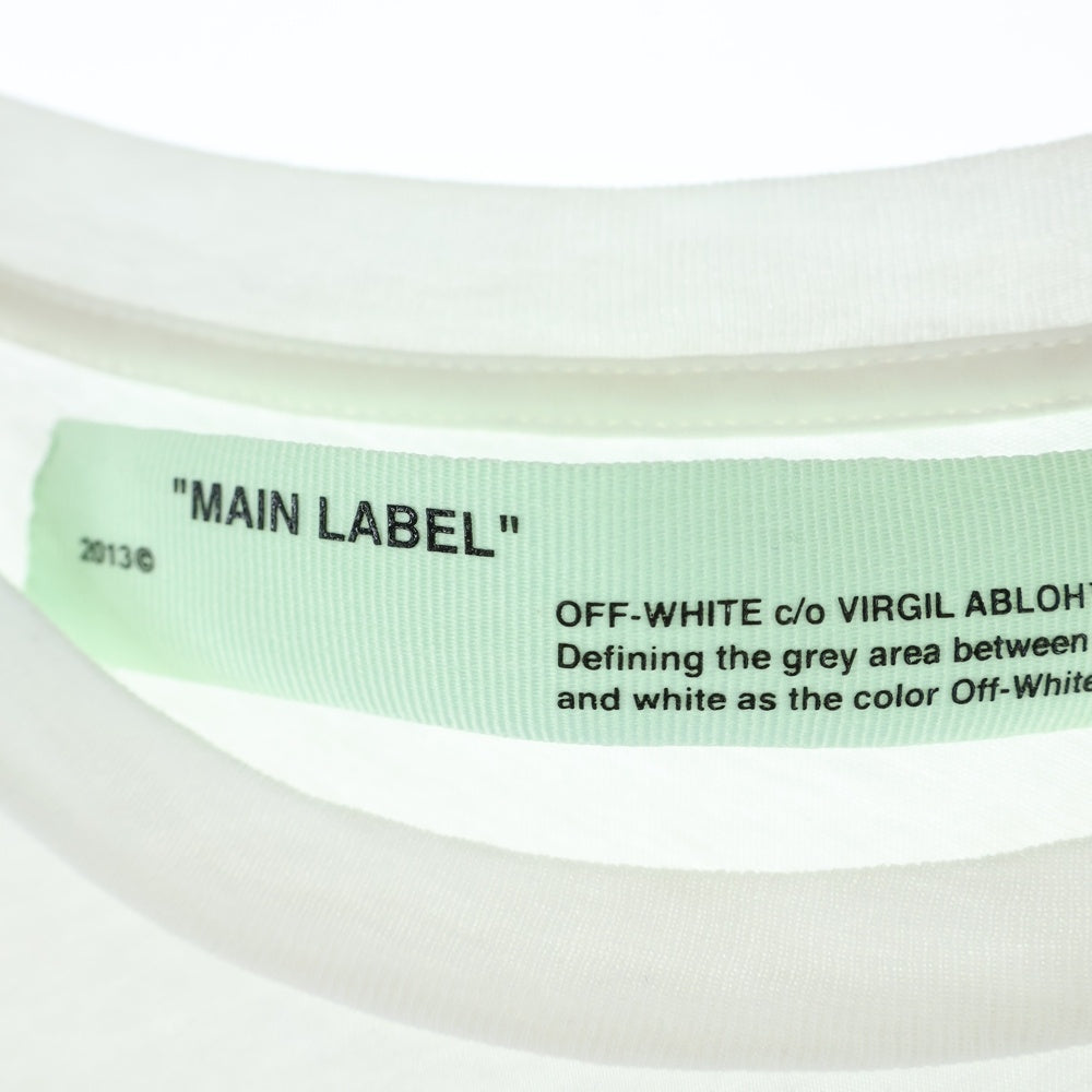 OFF-WHITE(オフホワイト) 18SS Rubber Logo S/S Tee ラバーロゴ 半袖Tシャツ ホワイト OMAA030S18877008