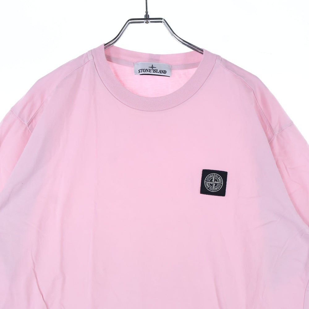 STONE ISLAND(ストーンアイランド) ロゴワッペン 半袖Tシャツ ピンク 801524113
