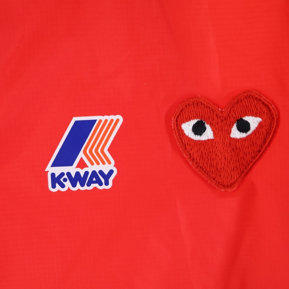 PLAY COMME des GARCONS(プレイコムデギャルソン) ×K-WAY Nylon Jacket ケーウェイ ナイロンジャケット レッド