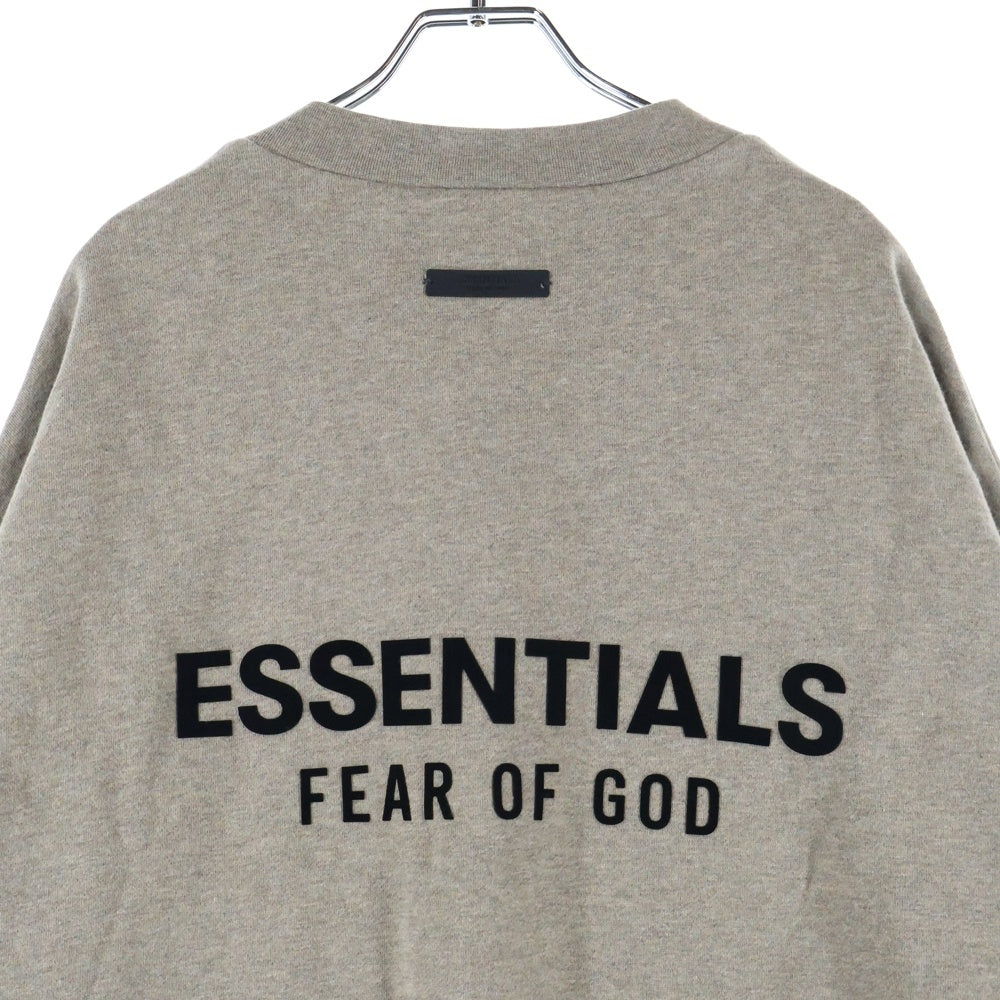 ESSENTIALS FEAR OF GOD(エッセンシャル フィアオブゴッド) ラバーロゴ モックネック スウェットトレーナー グレー