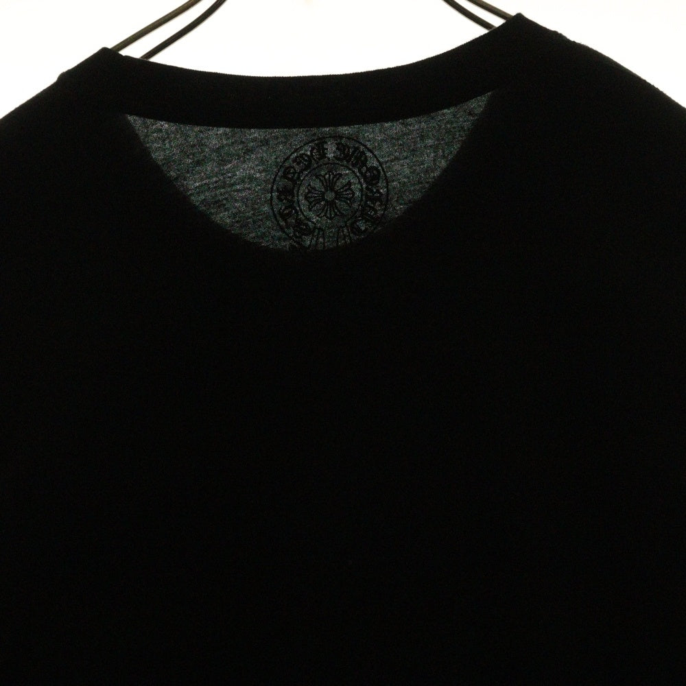 CHROME HEARTS(クロムハーツ) Neck Logo ネックロゴ アームプリント ロングスリーブ L/S 長袖 ポケットTシャツ カットソー ブラック