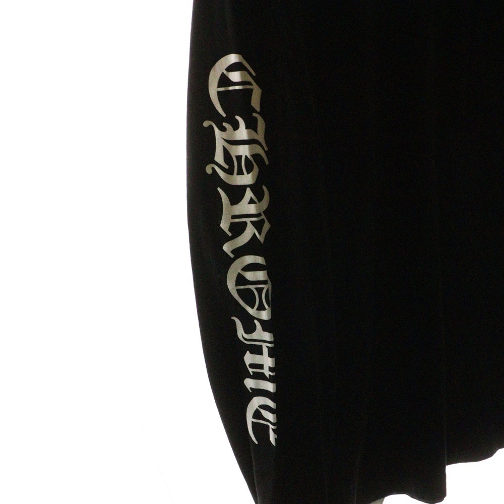 CHROME HEARTS(クロムハーツ) Neck Logo ネックロゴ アームプリント ロングスリーブ L/S 長袖 ポケットTシャツ カットソー ブラック