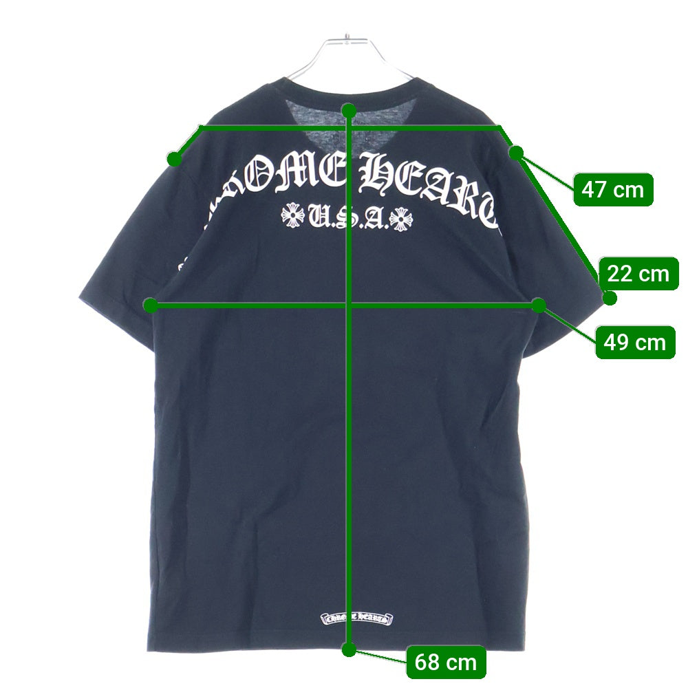 CHROME HEARTS(クロムハーツ) CH T-SHRT 1 バック アーチロゴ 半袖Tシャツ ブラック