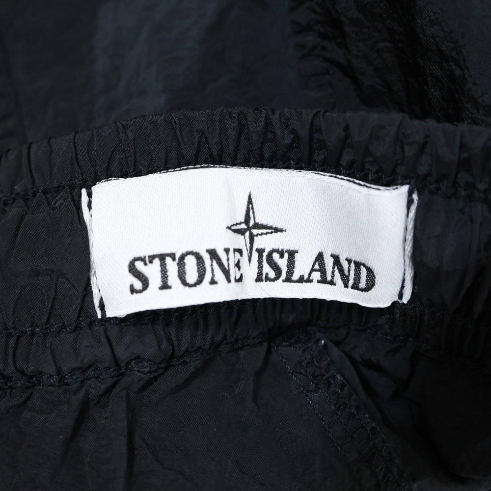 STONE ISLAND(ストーンアイランド) 24SS コンパスパッチ ナイロンメタル パンツ ブラック 801532519
