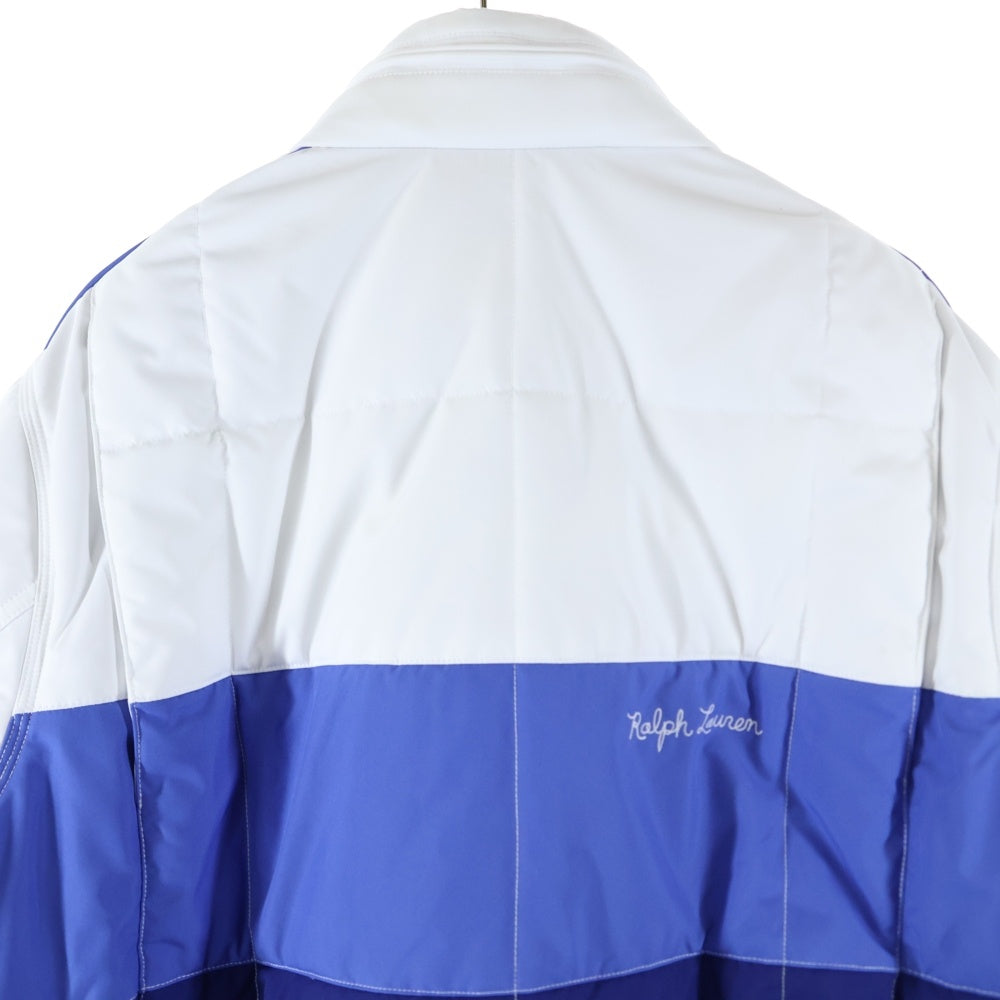 POLO RALPH LAUREN(ポロラルフローレン) ワッペン ポロレーシングジャケット ホワイト/ブルー