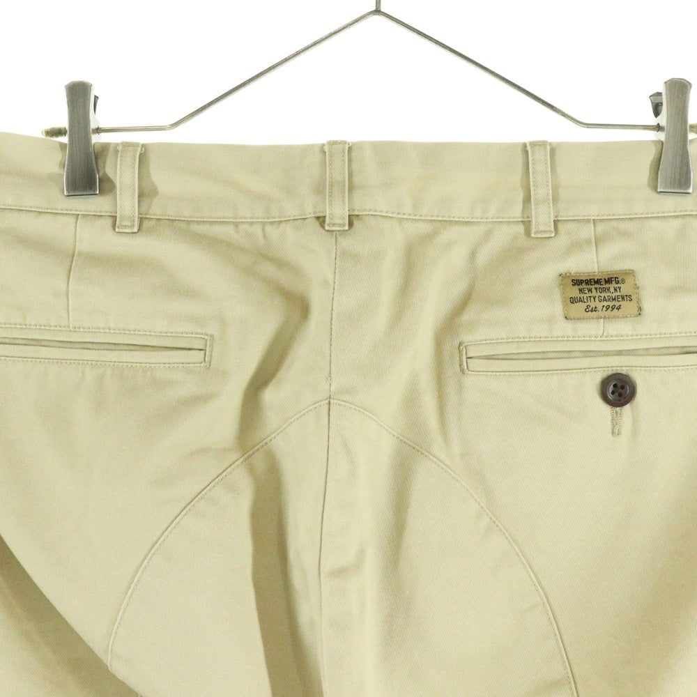 SUPREME(シュプリーム) 09SS Chino Pants ボタンフライ チノ ワークロングパンツ ベージュ