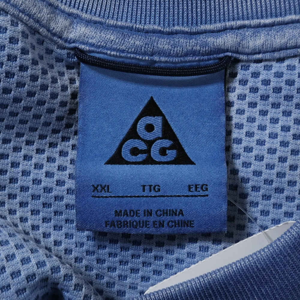 NIKE ACG(ナイキエーシージー) ウォッチマンピーク ポケット付き クルーネック 半袖Tシャツカットソー ブルー CZ4003-492