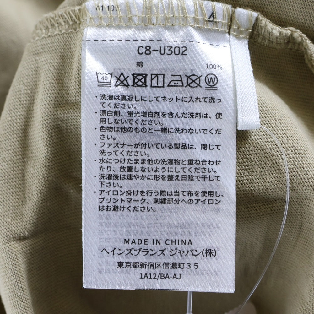 WTAPS(ダブルタップス) ×Champion チャンピオン ロゴワッペン 半袖Tシャツ ベージュ C8-U302