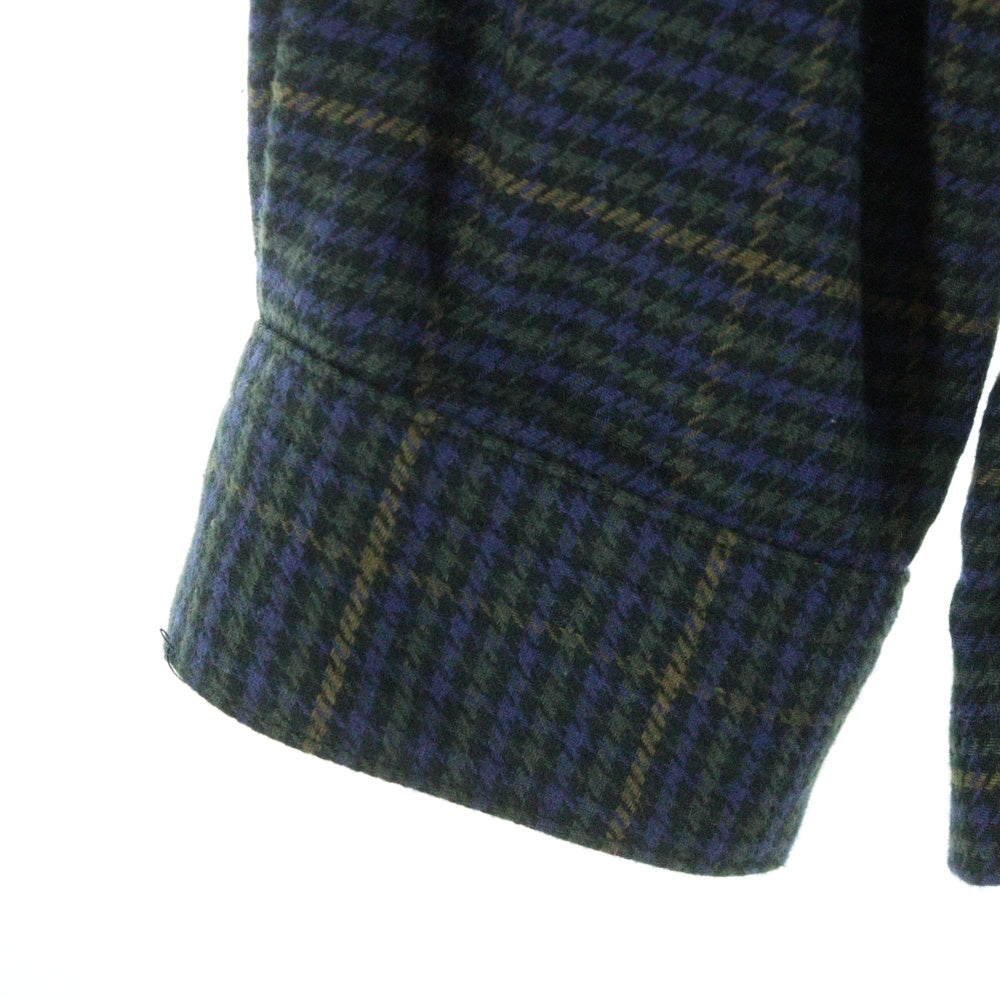 WTAPS(ダブルタップス) 24AW DECK/LS/COTTON.TWILL.TEXTILE テキスタイル コットンツイル チェック 長袖シャツ マルチカラー　242WVDT-SHM03