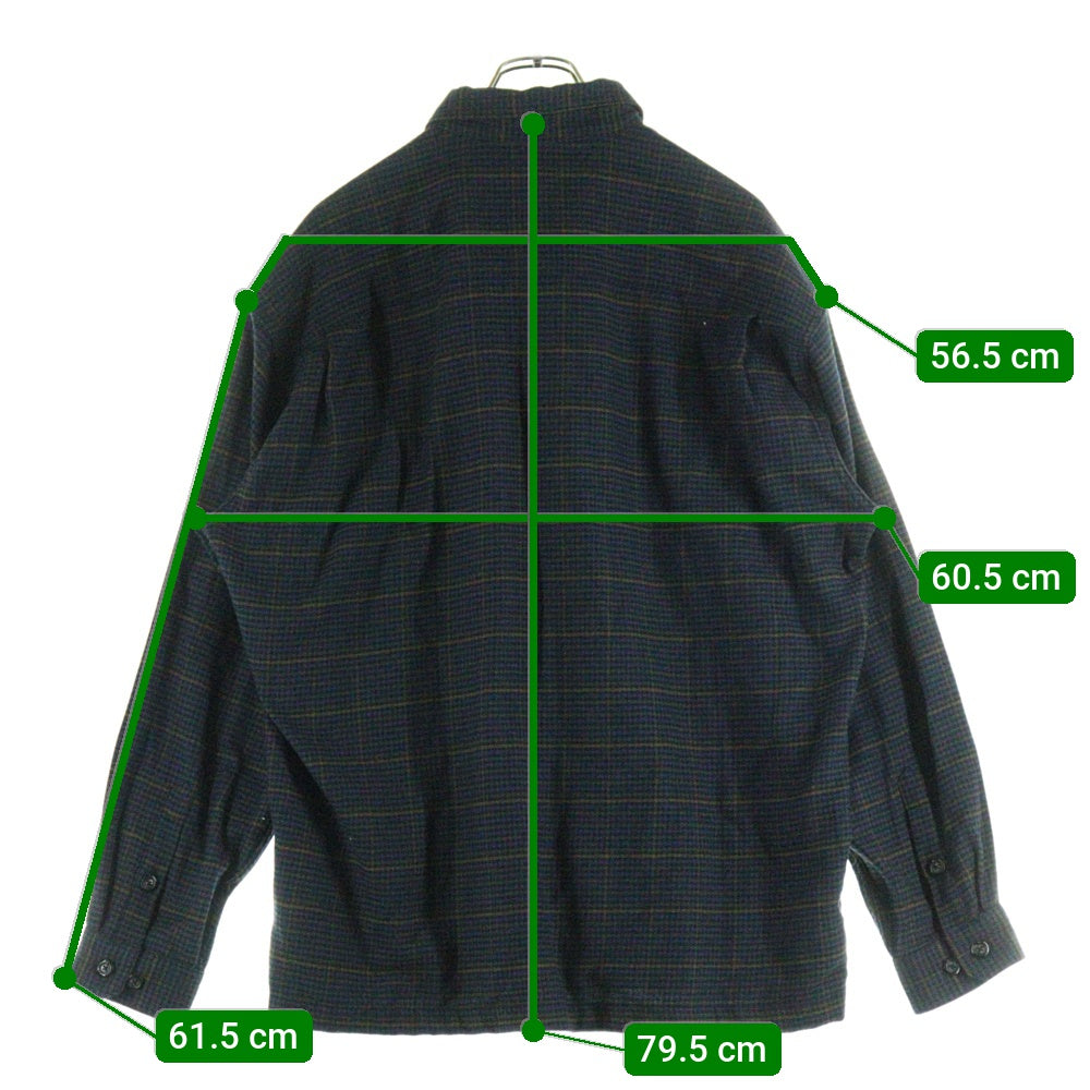 WTAPS(ダブルタップス) 24AW DECK/LS/COTTON.TWILL.TEXTILE テキスタイル コットンツイル チェック 長袖シャツ マルチカラー　242WVDT-SHM03