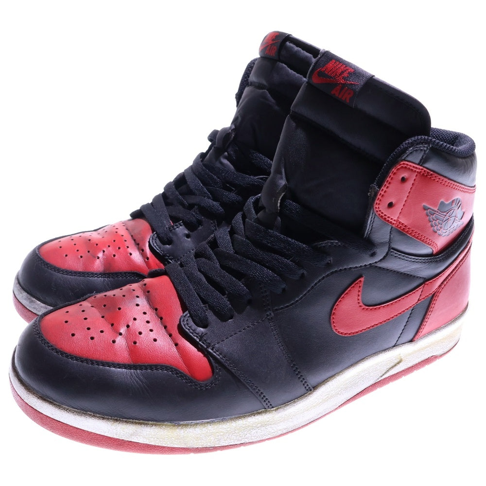 NIKE(ナイキ) 【観賞用2015年製】 AIR JORDAN 1.5 HIGH THE RETURN GYM RED エアジョーダン1.5 ハイザリターン ハイカットスニーカー ブラック/レッド US12/30cm 768861-001