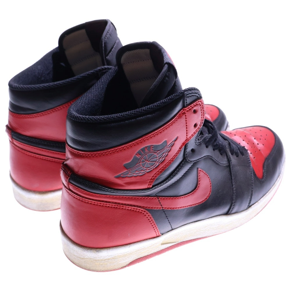 NIKE(ナイキ) 【観賞用2015年製】 AIR JORDAN 1.5 HIGH THE RETURN GYM RED エアジョーダン1.5 ハイザリターン ハイカットスニーカー ブラック/レッド US12/30cm 768861-001
