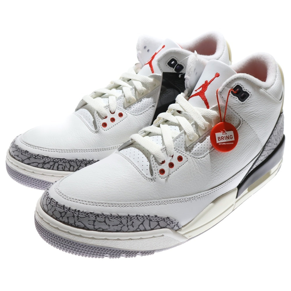 NIKE(ナイキ) AIR JORDAN 3 RETRO WHITE CEMENT REIMAGINED エアジョーダン3 レトロ ホワイトセメント リイマジンド ハイカットスニーカー ホワイト US12.5/30.5cm DN3707-100