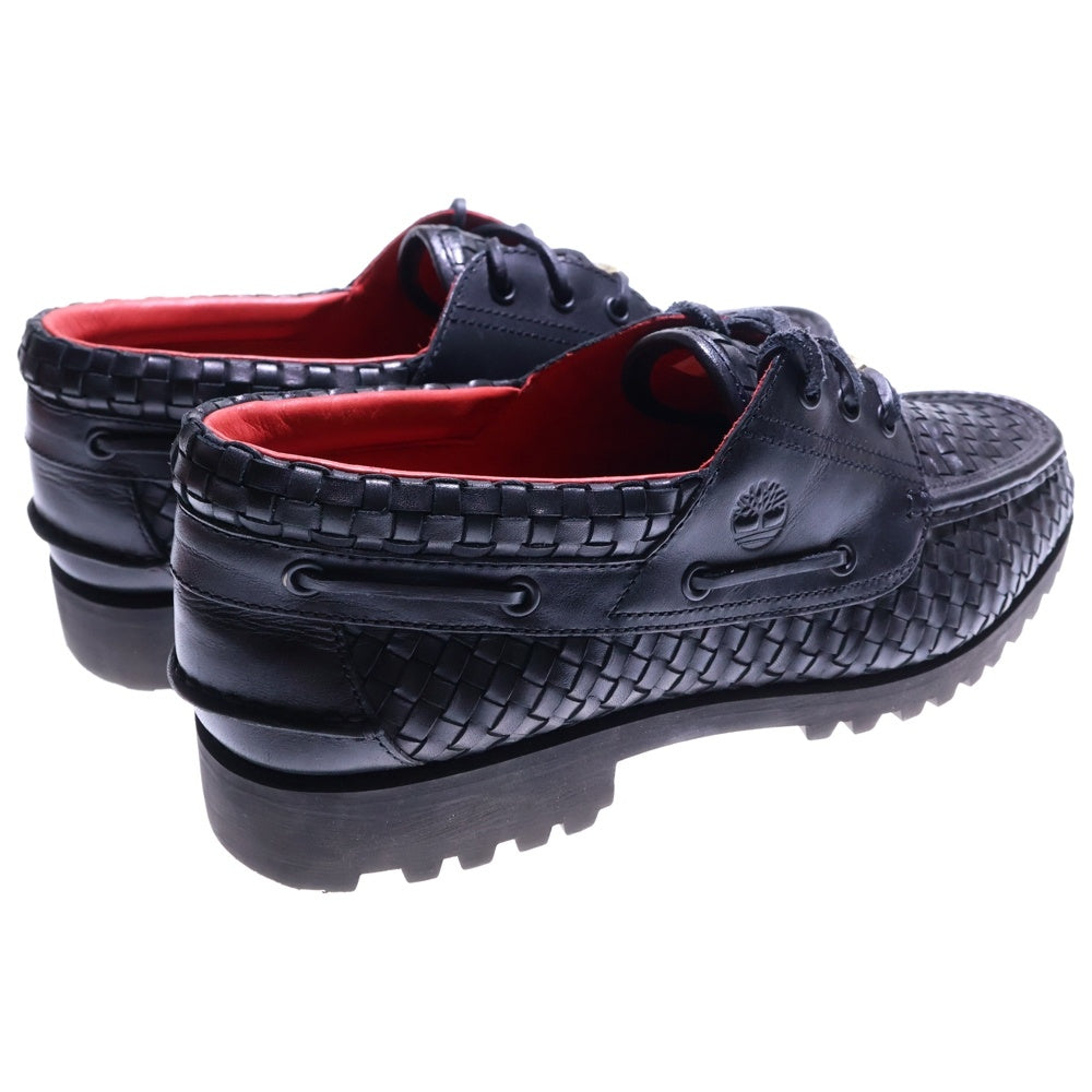 SUPREME(シュプリーム) 16AW ×ティンバーランド 3アイ クラシックラグ イントレチャート レザー ローファー デッキシューズ ローカットスニーカー US11/29cm TB0A5Y4F