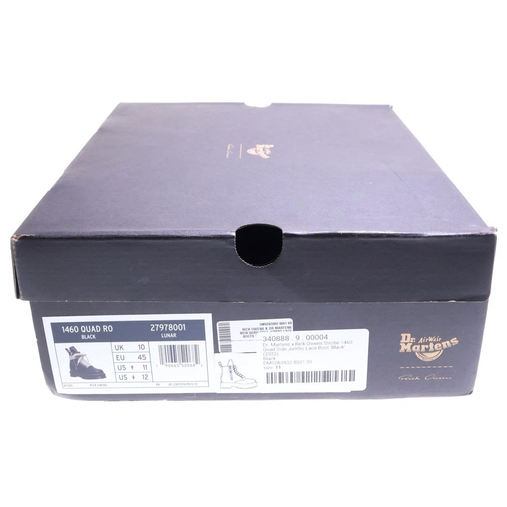 Rick Owens(リックオウエンス) 22AW ×Dr.Martens JUMBO LACE BOOTS ドクターマーチン ジャンボレース ハイカットレザーブーツ ブラック 27978001
