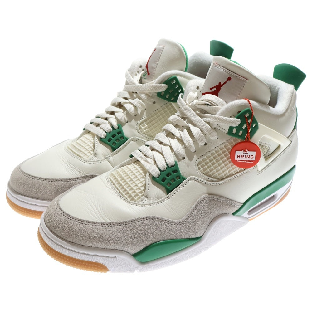 NIKE SB(ナイキエスビー) AIR JORDAN 4 RETRO SP Pine Green エアジョーダン 4 レトロ SP パイングリーン ハイカットスニーカー ホワイト/グリーン US12.5/30.5cm DR5415-103