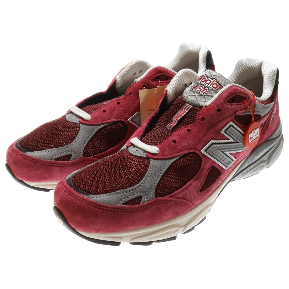 New Balance(ニューバランス) 990V3 スエード ローカットスニーカーシューズ ボルドー US11.5/29.5cm M990TF3