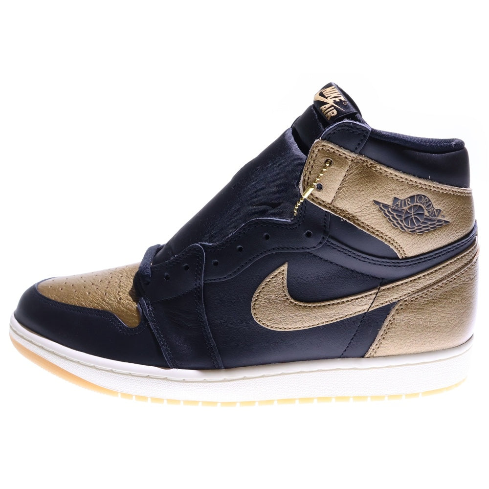 NIKE(ナイキ) AIR JORDAN 1 RETRO HIGH OG BLACK AND GOLD エアジョーダン1 ハイカットスニーカー ブラック/ゴールド US12/30cm DZ5485-071