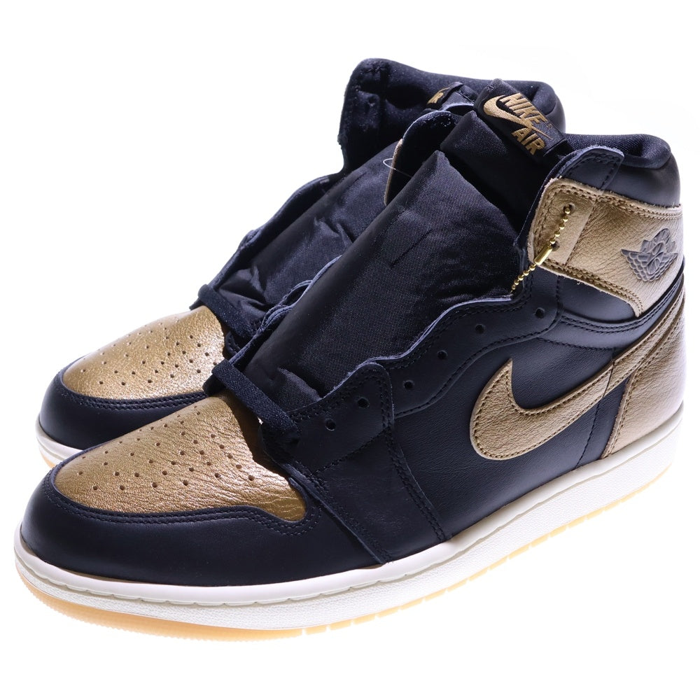 NIKE(ナイキ) AIR JORDAN 1 RETRO HIGH OG BLACK AND GOLD エアジョーダン1 ハイカットスニーカー ブラック/ゴールド US12/30cm DZ5485-071