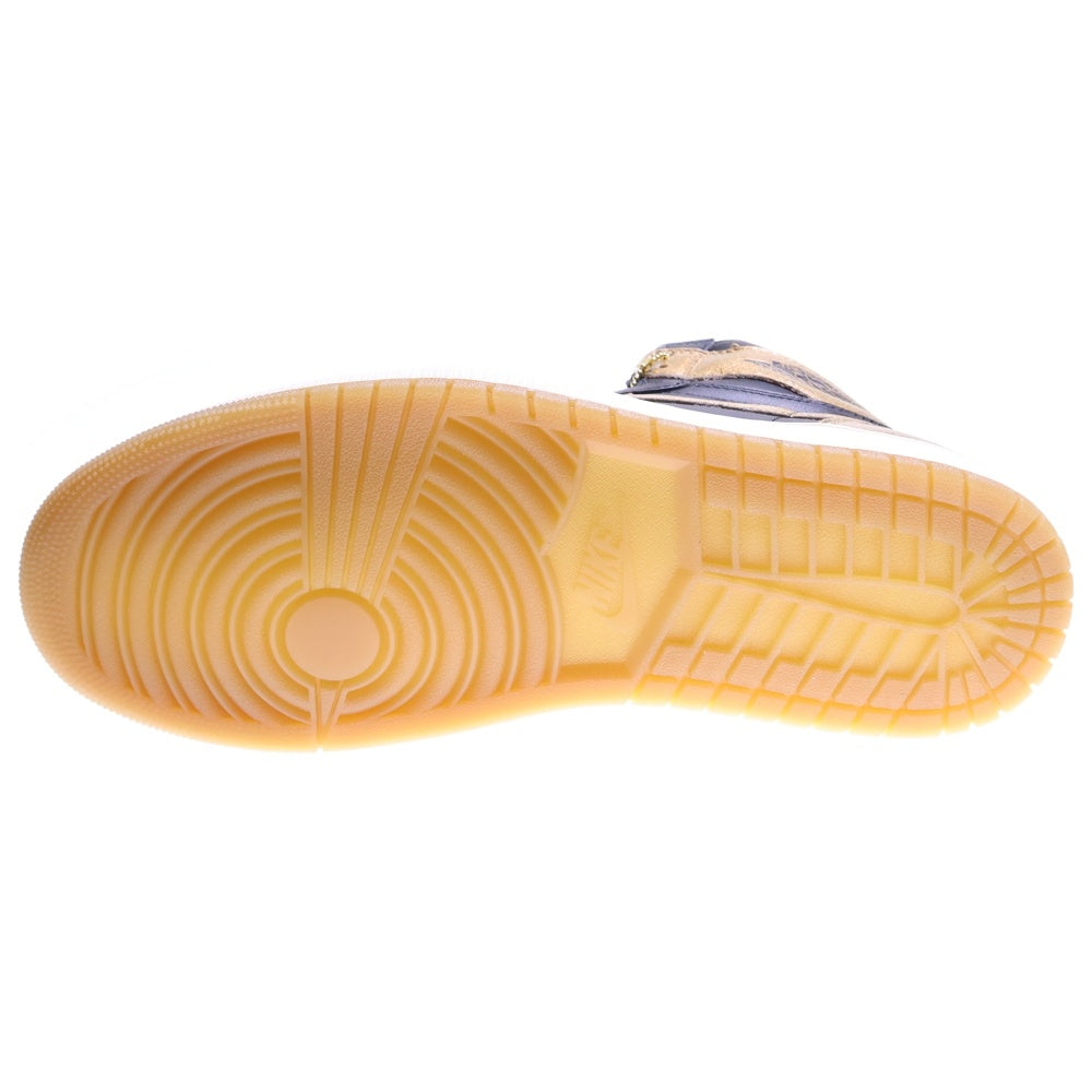 NIKE(ナイキ) AIR JORDAN 1 RETRO HIGH OG BLACK AND GOLD エアジョーダン1 ハイカットスニーカー ブラック/ゴールド US12/30cm DZ5485-071