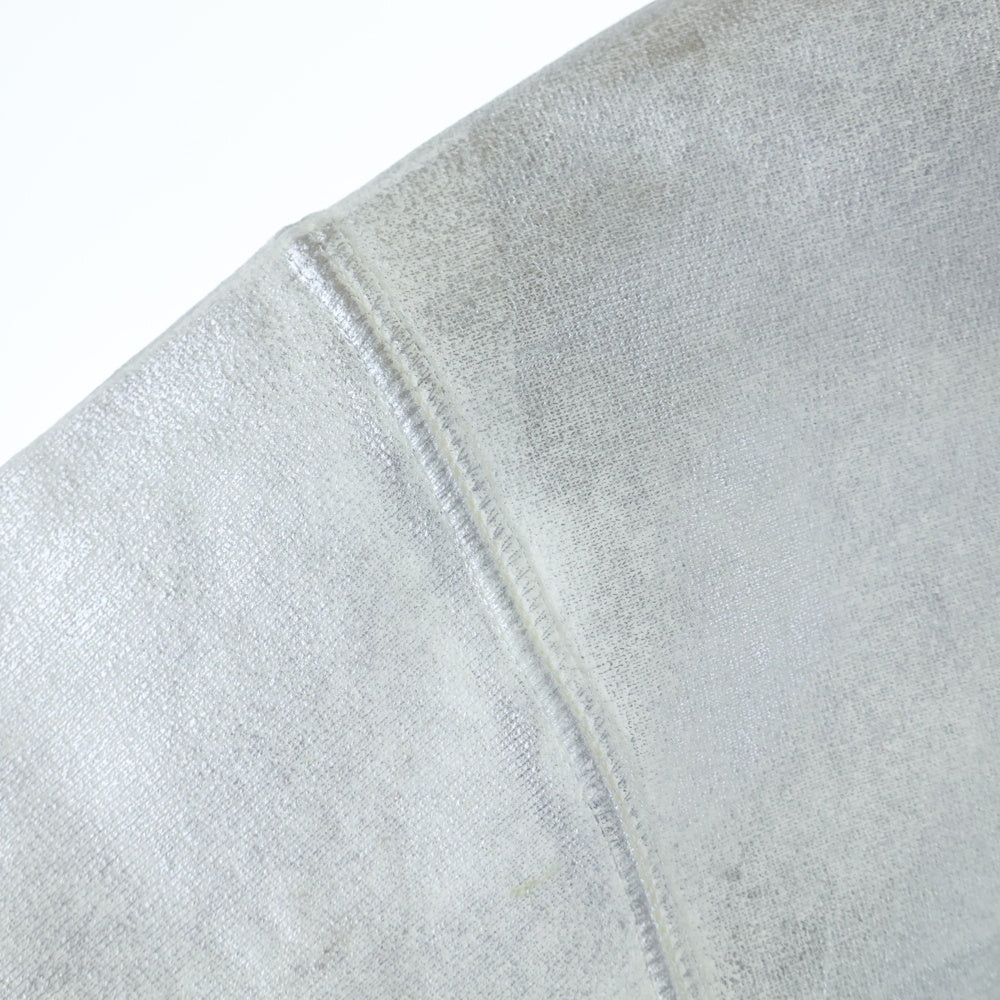 SUPREME(シュプリーム) 24SS ×MM6 Maison Margiela Foil Box Logo Hooded Sweatshirt メゾンマルジェラ ボックスロゴ スウェットプルオーバーパーカー シルバー