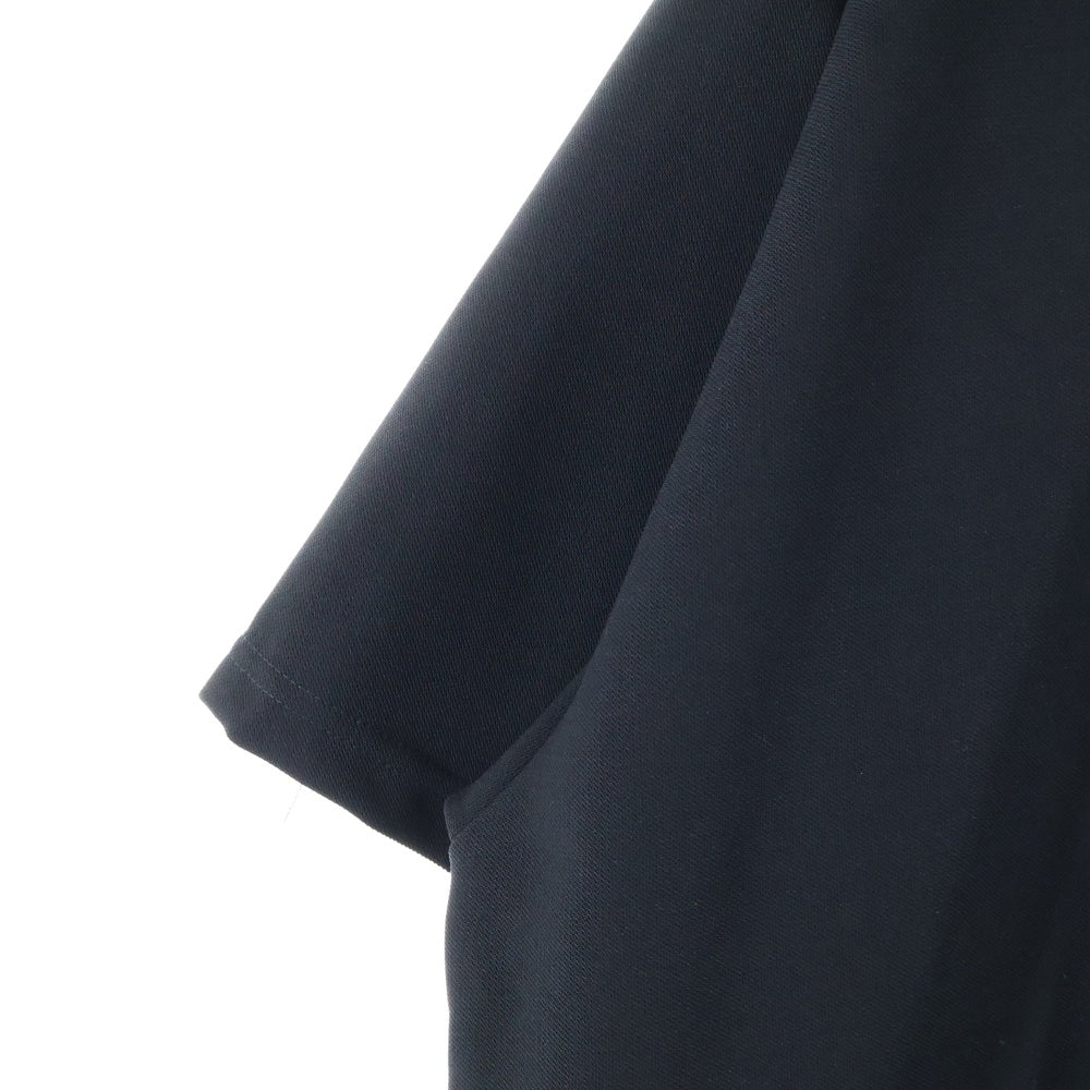 WTAPS(ダブルタップス) 23SS PARALLEL SS POLY パラレル ポリエステル ハーフジップ 半袖ポロシャツ ブラック 231ATDT-CSM35