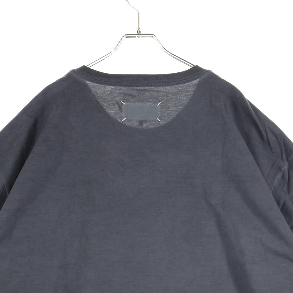 Maison Margiela 10(メゾン マルジェラ) 24SS ガーメントダイ オーバーサイズ 半袖Tシャツ チャコールグレー S50GC0646