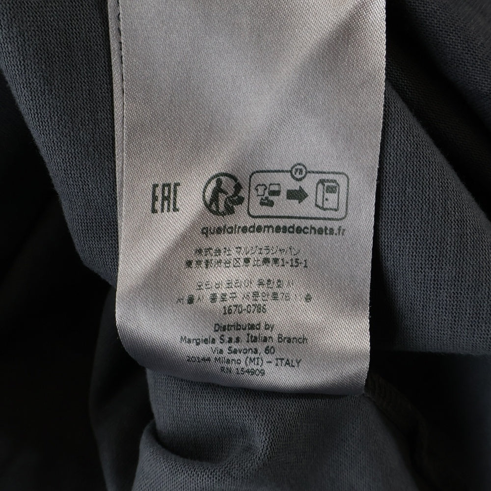 Maison Margiela 10(メゾン マルジェラ) 24SS ガーメントダイ オーバーサイズ 半袖Tシャツ チャコールグレー S50GC0646