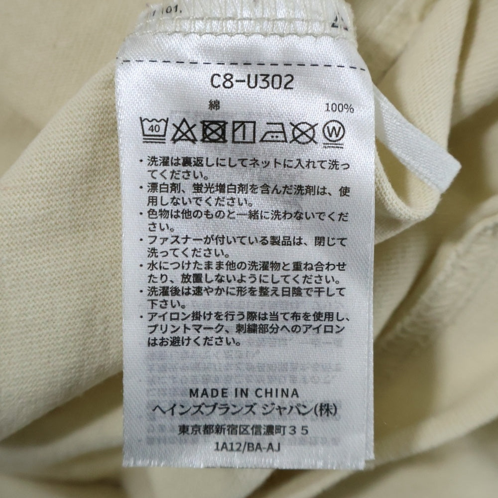 WTAPS(ダブルタップス) ×Champion チャンピオン ロゴワッペン 半袖Tシャツ ベージュ C8-U302