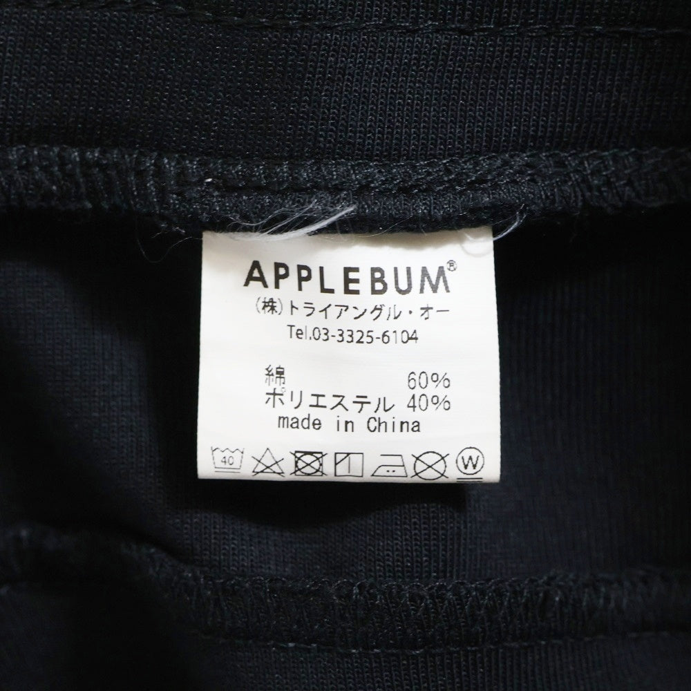 APPLEBUM(アップルバム) ロゴプリント イージー スウェット パンツ ブラック