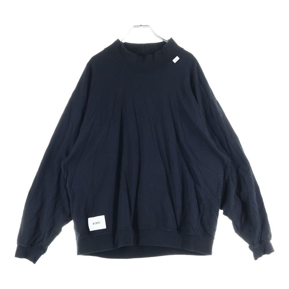 WTAPS(ダブルタップス) 22AW V.I.C TURTLE NECK COTTON コットン タートルネック 長袖Tシャツ カットソー ブラック 222ATDT-CSM09