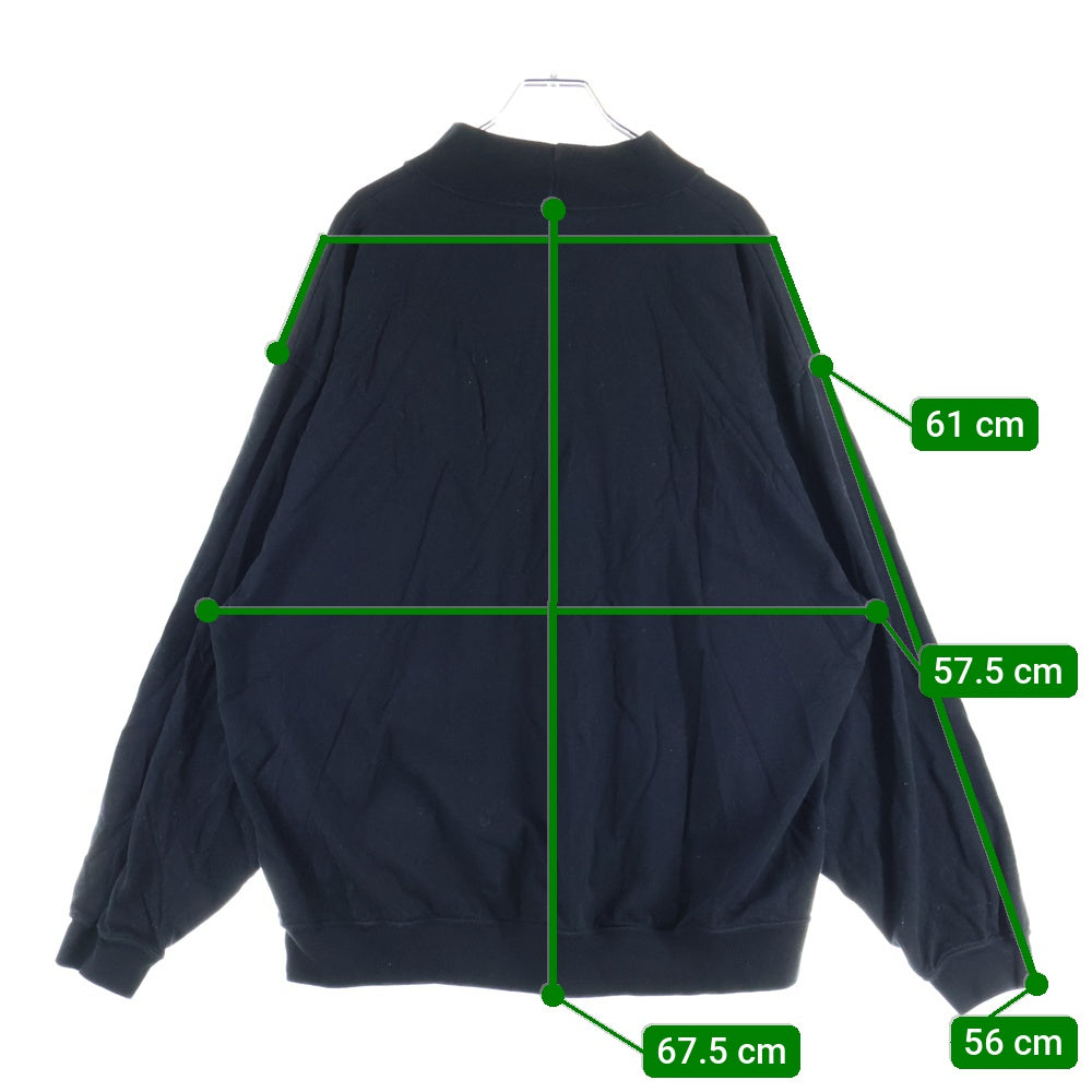 WTAPS(ダブルタップス) 22AW V.I.C TURTLE NECK COTTON コットン タートルネック 長袖Tシャツ カットソー ブラック 222ATDT-CSM09