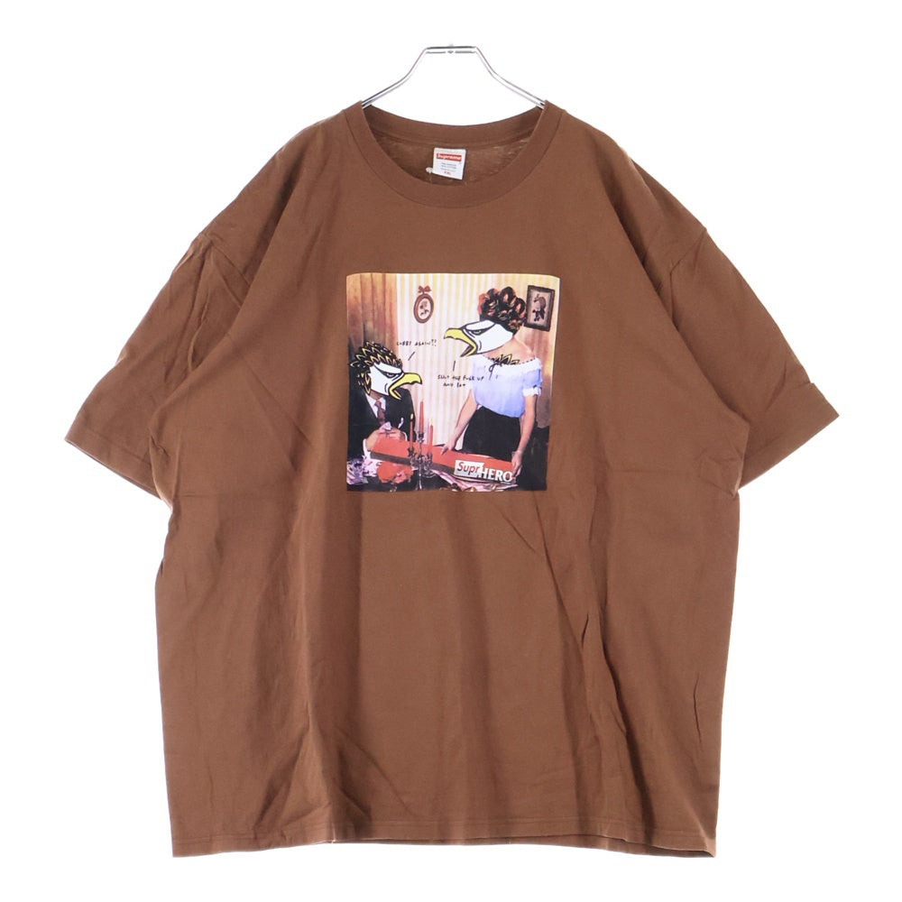 SUPREME(シュプリーム) 22SS ×ANTIHERO Curbs Tee アンタイヒーロー カーブス 半袖Tシャツ ブラウン