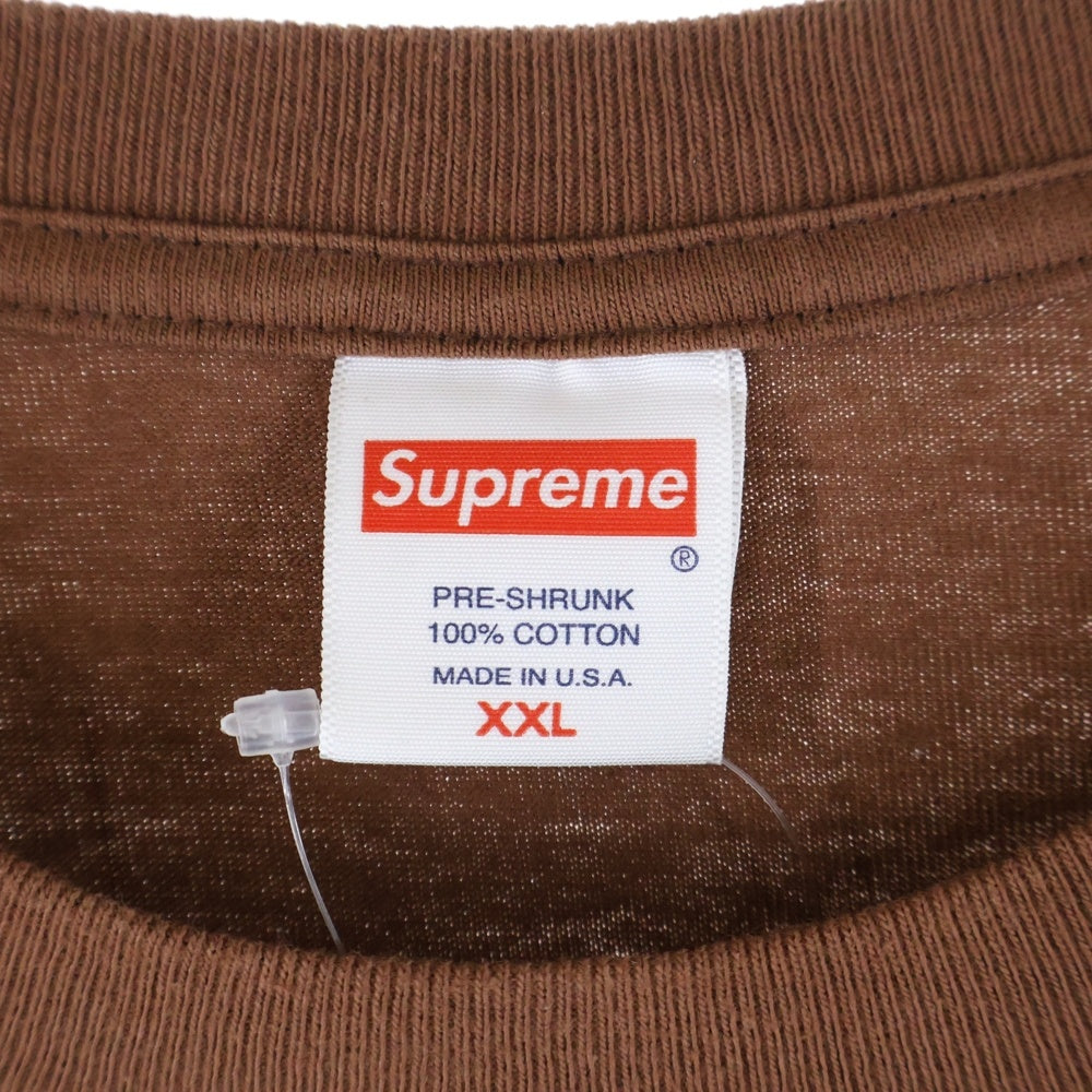 SUPREME(シュプリーム) 22SS ×ANTIHERO Curbs Tee アンタイヒーロー カーブス 半袖Tシャツ ブラウン