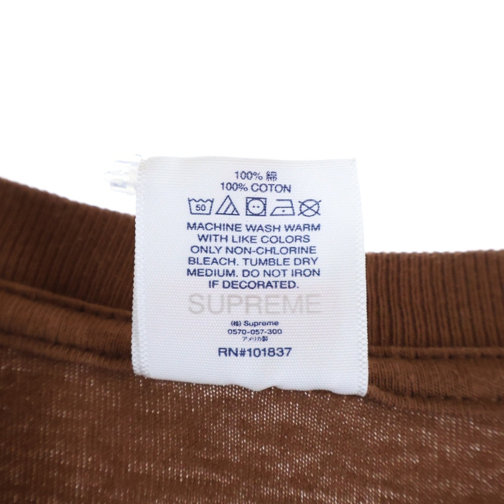 SUPREME(シュプリーム) 22SS ×ANTIHERO Curbs Tee アンタイヒーロー カーブス 半袖Tシャツ ブラウン