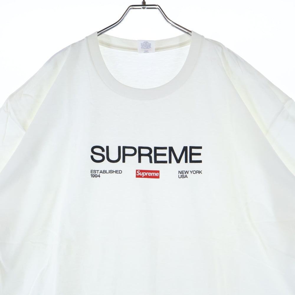 SUPREME(シュプリーム) 21AW Est.1994 Tee イスタブリッシュド 1994 半袖Tシャツ ホワイト